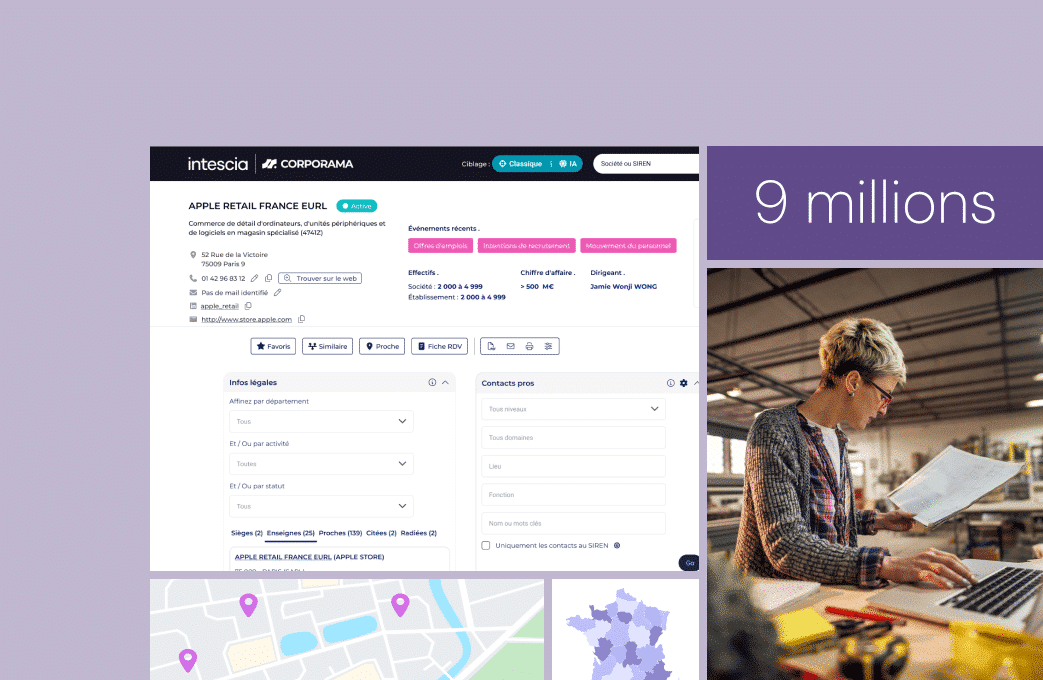 Corporama, base de données entreprises et contacts pour développer sa prospection industrielle.