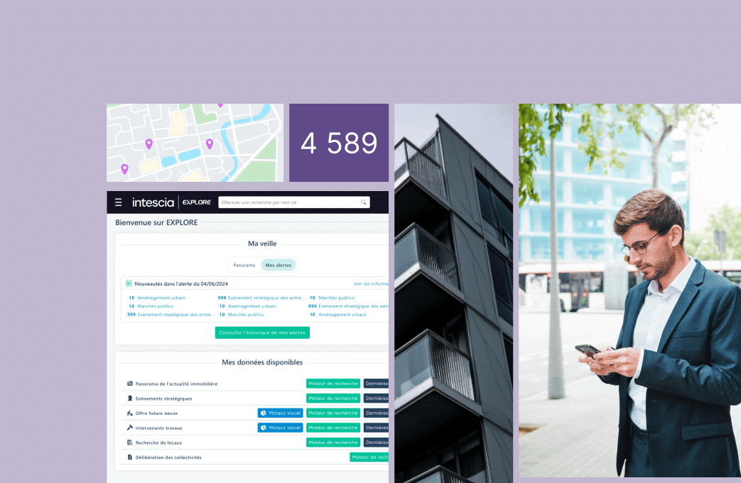 Solution de détection des projets immobiliers et des acteurs impliqués; utilisez la solution EXPLORE