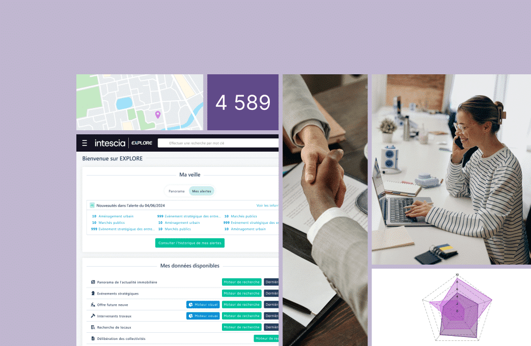 Solution de détection des projets et investissements générateurs d'opportunités d'affaires, EXPLORE par Intescia